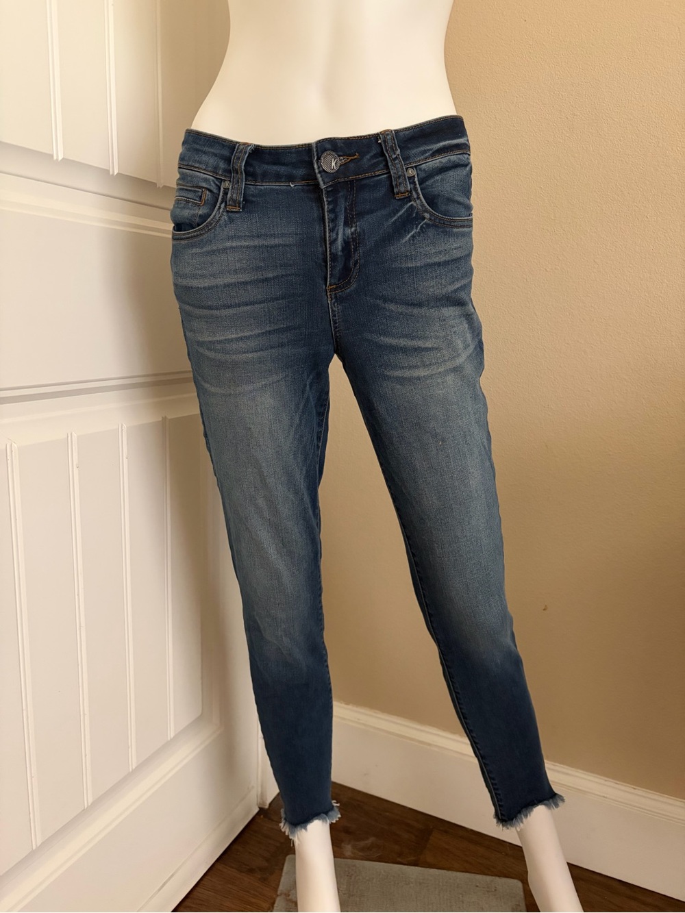 Vintage Y2K Dark Blue Slim Jeans